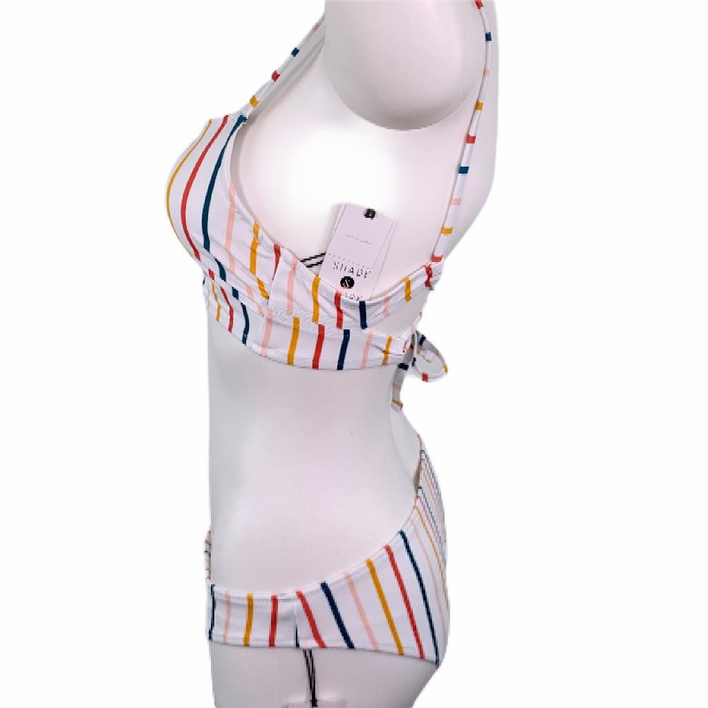 Shade & Shore Lined Long Line Bralette Bikini Top - Picture 5 of 6